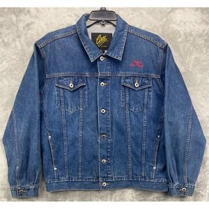 VTG Circe Las Vegas Riviera Hotel (Closed 2015) Denim Jacket Sz M‎ Embroidered